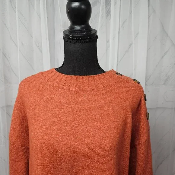 Sanctuary Women's Sweater in Rust Orange - Picture 3 of 16